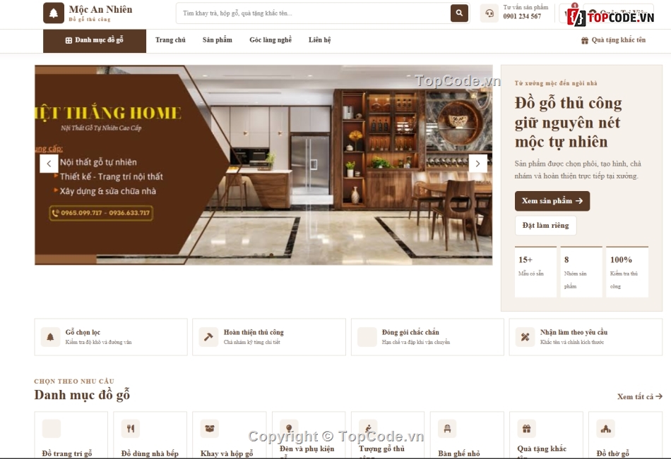 website,website dự án,đồ gỗ,web bán đồ gỗ